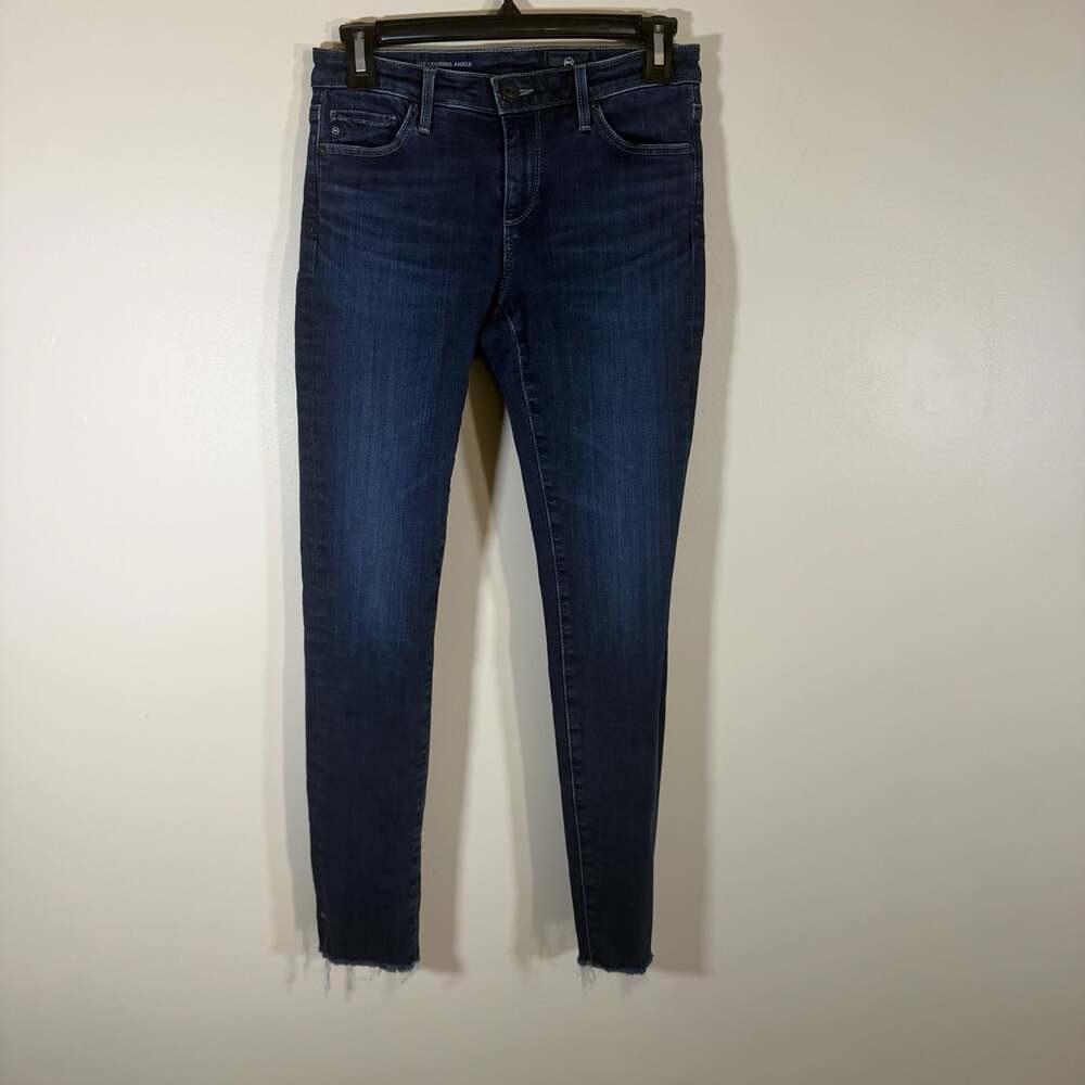 AG Adriano Goldschmied Legging Ankle Jeans Womens 25 Dark Wash Blue Skinny Leg